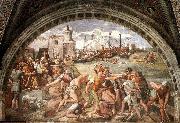 RAFFAELLO Sanzio The Battle of Ostia oil on canvas